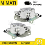 Front Left Right Brake Caliper & Pads for Kawasaki KAF700 Mule PROMX (2019–2024)
