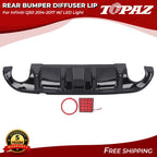 Rear Bumper Diffuser Lip for Infiniti Q50 (2014–2017) with LED Light