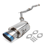 Catback Exhaust Muffler for Nissan Altima 2002–2006 (QR25DE, Oval, Burnt Tip)