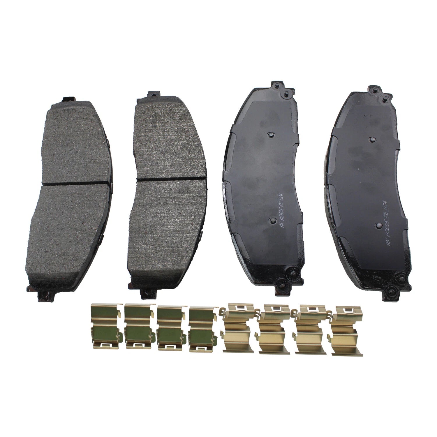 Set of 4 Akebono Severe Duty Front Disc Brake Pads for Ford F-250 F-350 (2005–2023)