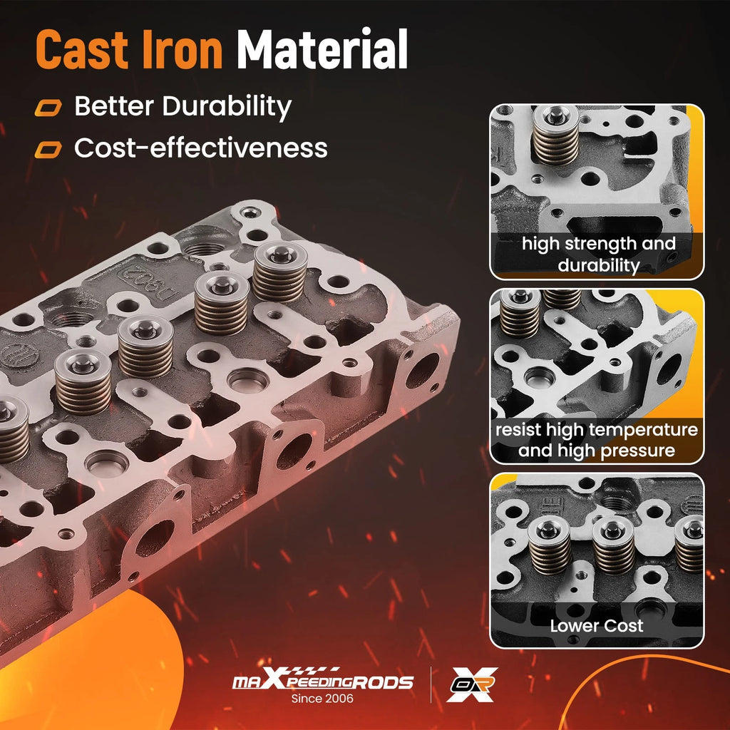 Cylinder Head Kit for Kubota D902 (ZD323, RTV900, RTV900W)