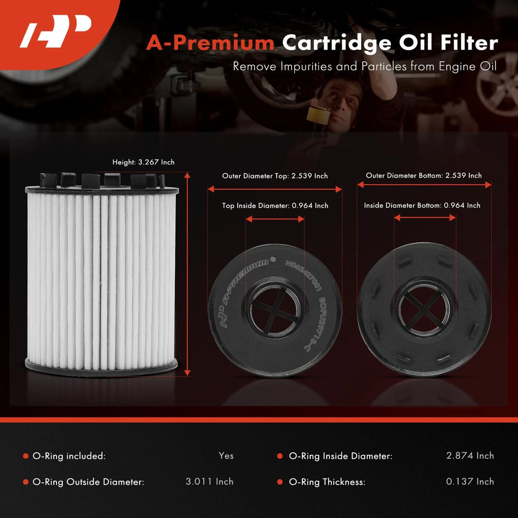 Engine Oil Filter for Jeep Renegade (2015-2018) Dodge Dart (2013-2016)