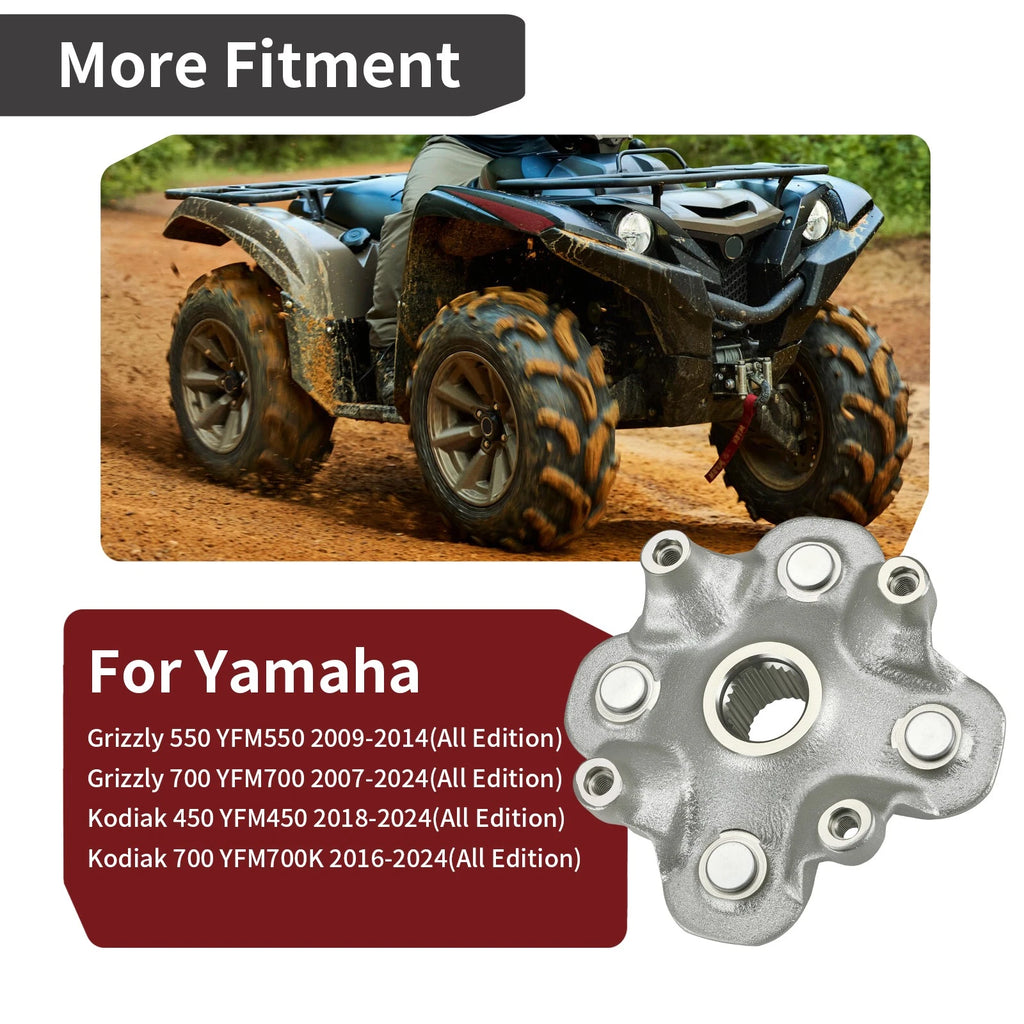 Front Rear Wheel Hub for Yamaha Kodiak 700 YFM700K 4x4 FI (2016–2024)