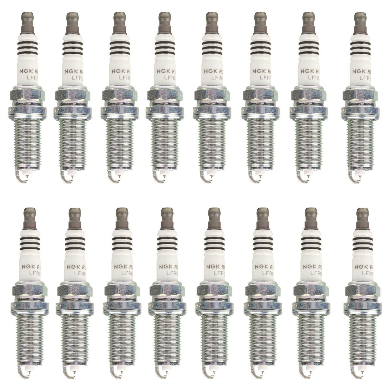 Set of 16 NGK Ruthenium HX Spark Plugs for Charger V8 (2011–2023)
