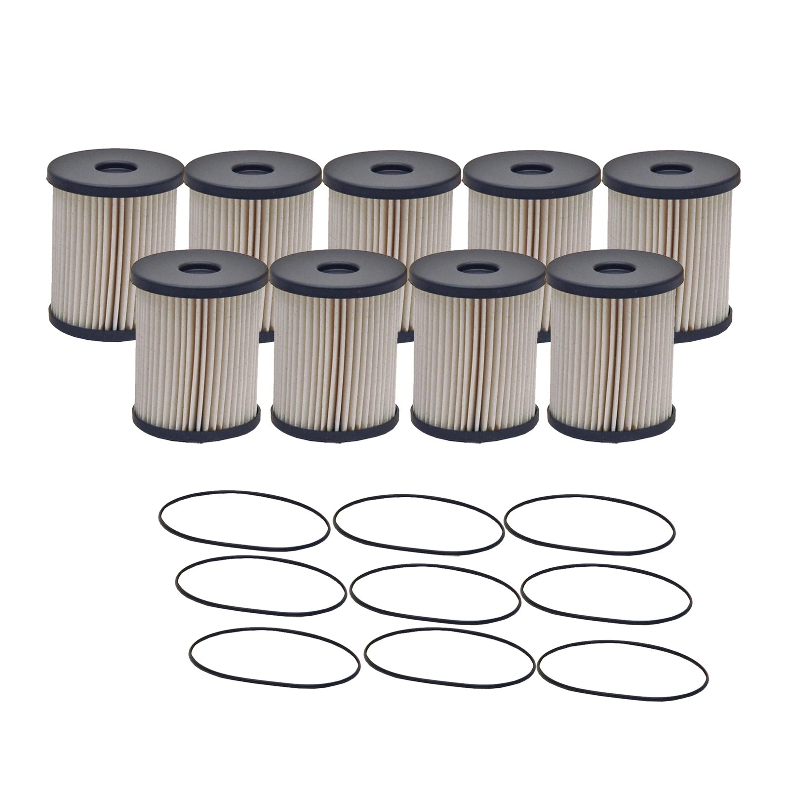 Set of 9 Engine Oil Filters for Dodge Ford Hino Peterbilt Thomas L6