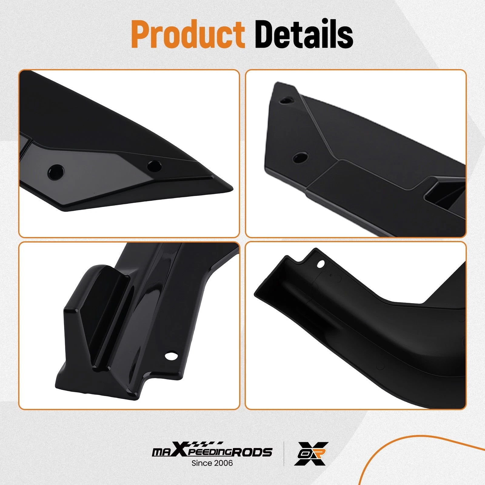 3PCS Front Lower Bumper Lip Kit for Honda Civic (2022–Present)