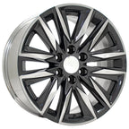 20 Inch Gunmetal Wheel Replacement with Polished Face for 2002–2013 Chevy Avalanche 1500