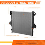 Aluminum Core Radiator for Dodge Ram 1500-3500 (2003–2006) DPI-2583