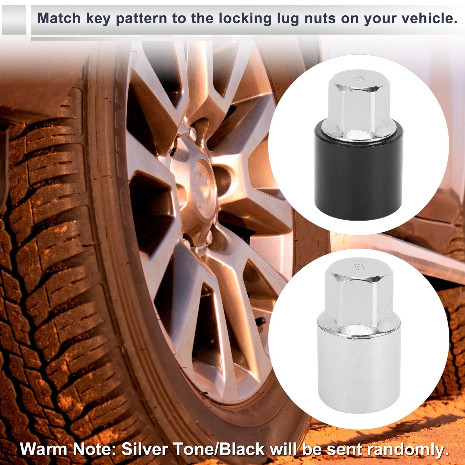 Type B Wheel Lock Lugnut Antitheft Key Socket for Toyota 