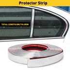 1PC Chrome Trim Molding Strip for Car Body Door Side Protector (16ft)