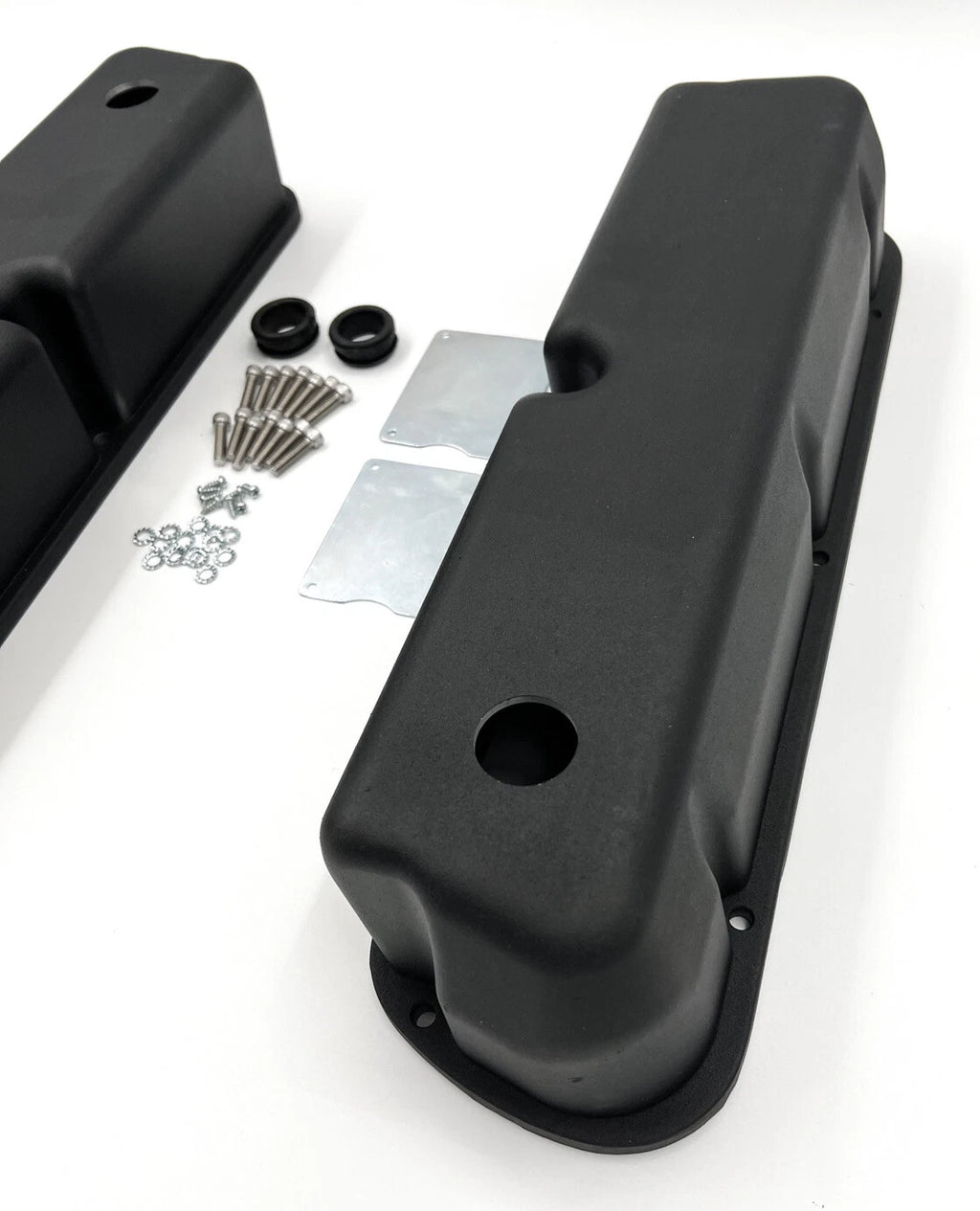 Black Aluminum Valve Covers for 1962–1985 Small Block Ford 289 (2-Pack)