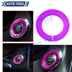 Alloy Purple Engine Start Button Ring Cover Trim for Infiniti (2010–2024)