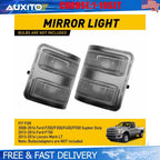 Set of 2 Clear Side Mirror Signal Lights for Ford F250 F350 F450 (2008–2016)