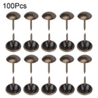 100pcs Upholstery Nail Tacks for Furniture, Jewelry Box, Sofa (13x16mm)