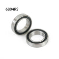 Set of 2 Bike Bearings 20x32x7mm Black Silver Steel