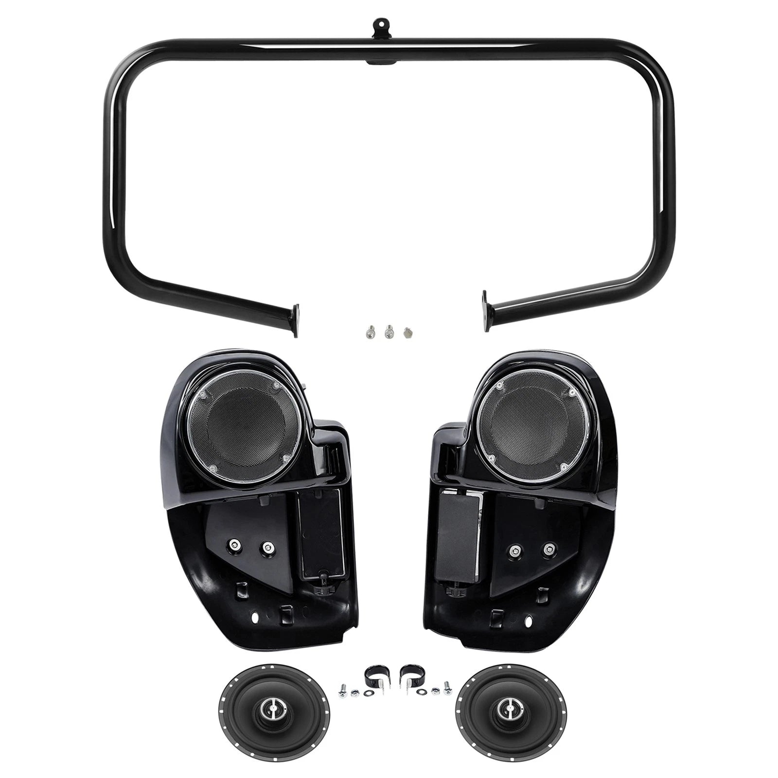 Lower Vented Fairings Speakers Engine Guard Bar for Harley Road Glide (2014–2024)