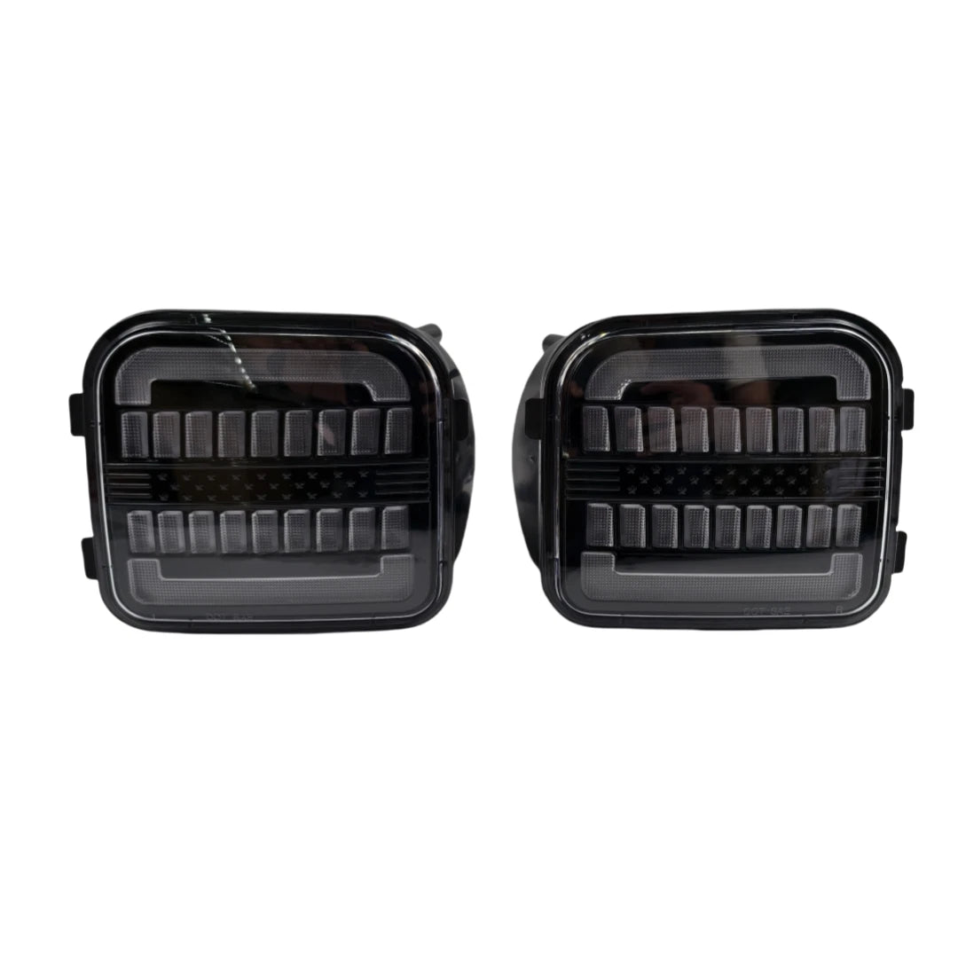 2X LED Sequential Clear Front Corner Turn Signal Lights for Hummer H3 (2006–2010)
