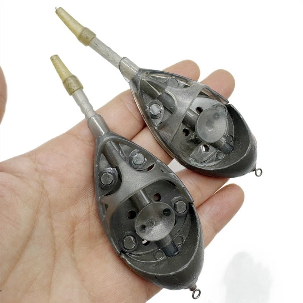 Compact Zinc Alloy Bait Cage for Carp Fishing Boat Feeder Tool