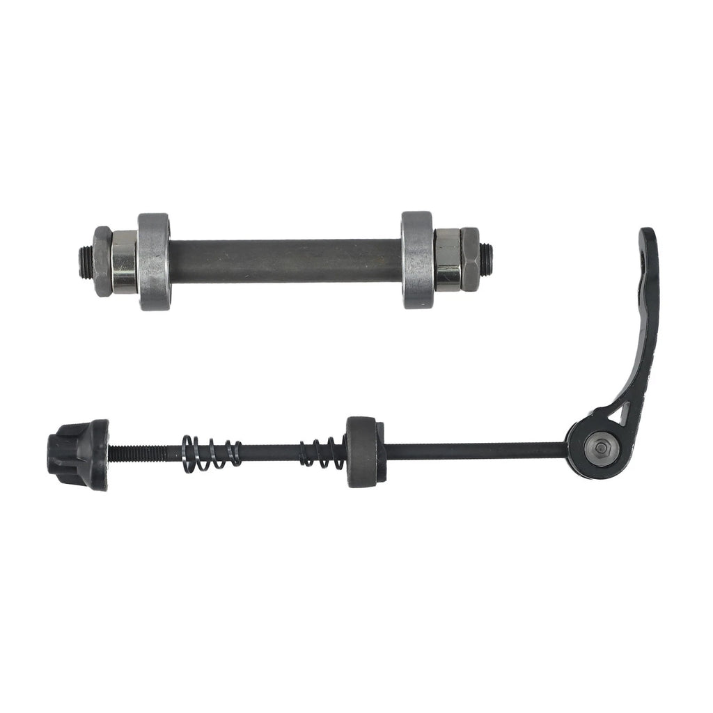 Quick Release Axle Set for MTB Bike (Front & Rear) - Steel Black