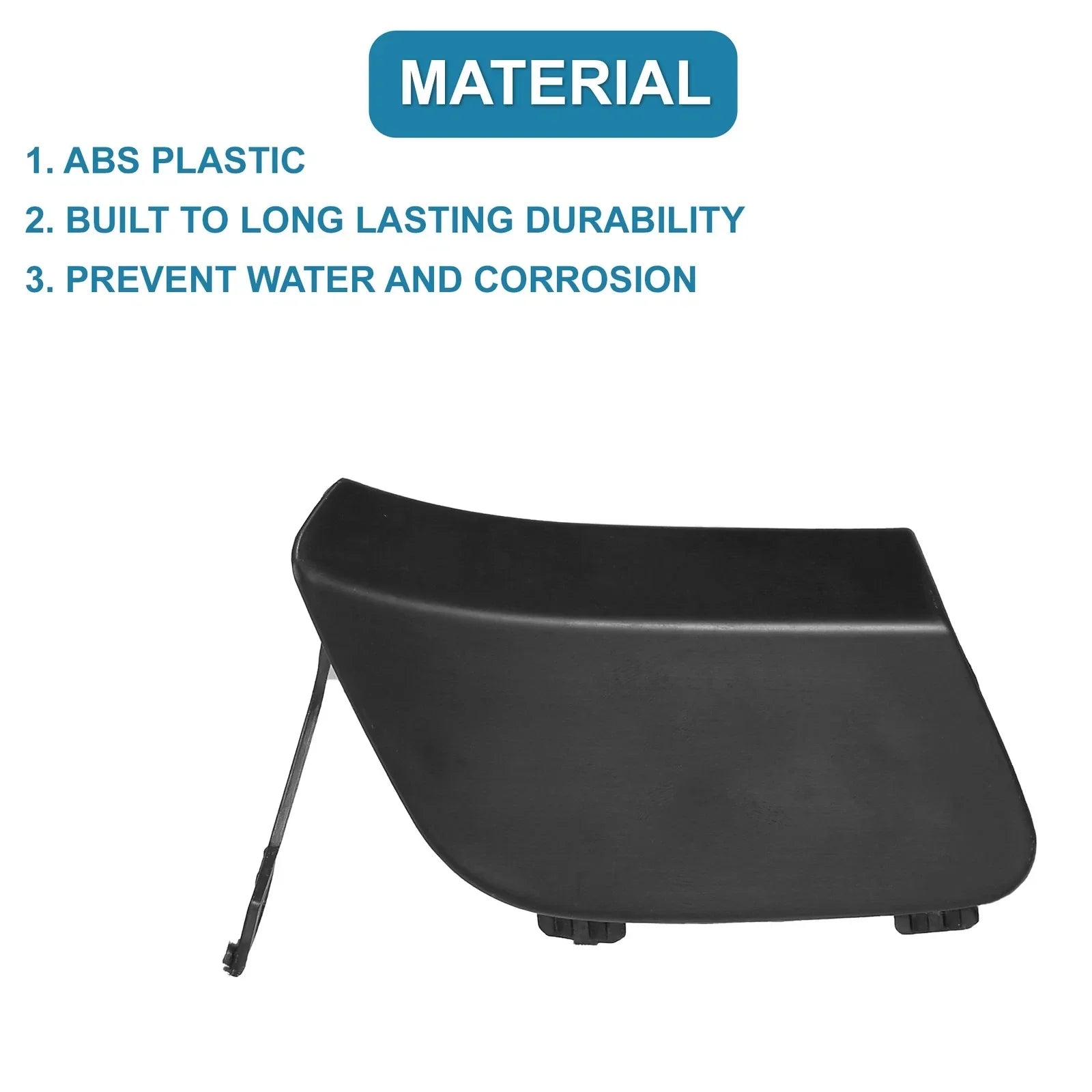 Front Right Bumper Tow Hook Cover for Mercedes-Benz CLA250 (2017-2019) Black