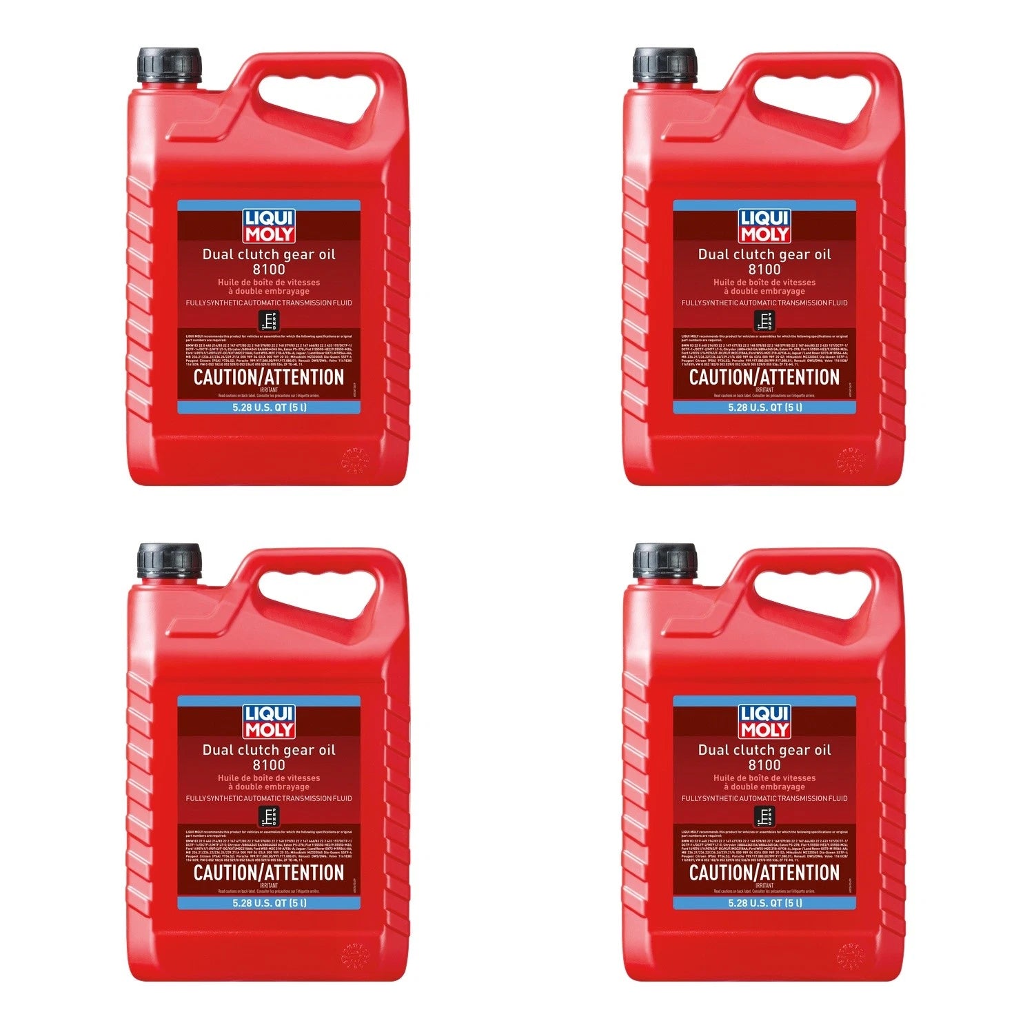 Set of 4 Liqui Moly 8100 Dual Clutch Gear Oil 20L Automatic Transmission Fluid