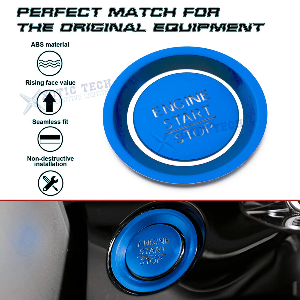 Ignition Start Stop Button Cover Trim for Honda Civic 11th Gen (2022-2025)