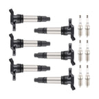 Pack of 6 Ignition Coils + Spark Plugs for Land Rover Volvo S80 XC60 XC70 (2000–2023) UF594