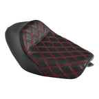 Solo Seat Cushion for Harley Sportster XL883 XL1200 (2010–2022) Black Red