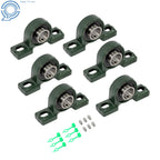 Set of 6 Pillow Block Bearings for UCP205-16 (1" Bore)
