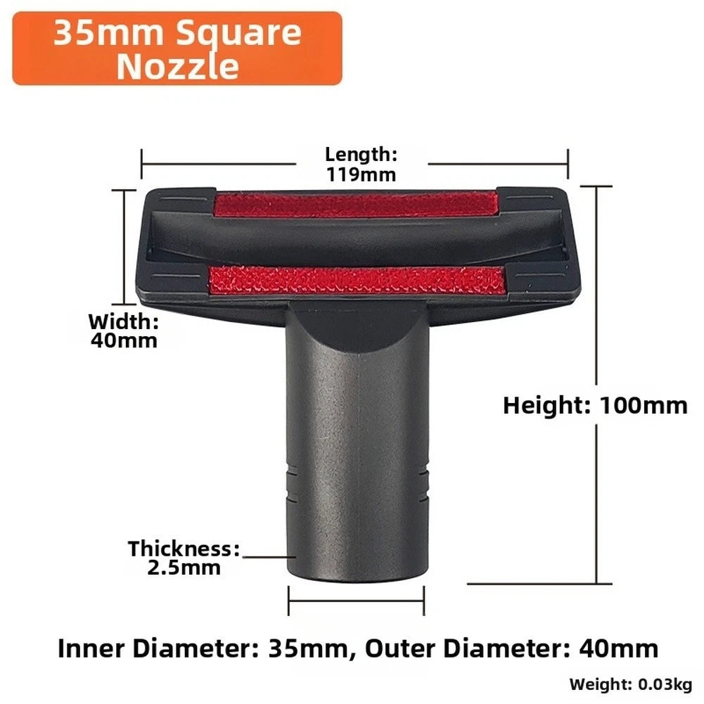 Vacuum Cleaner Brush Head 35mm T Shape for Sofa and Curtain Cleaning