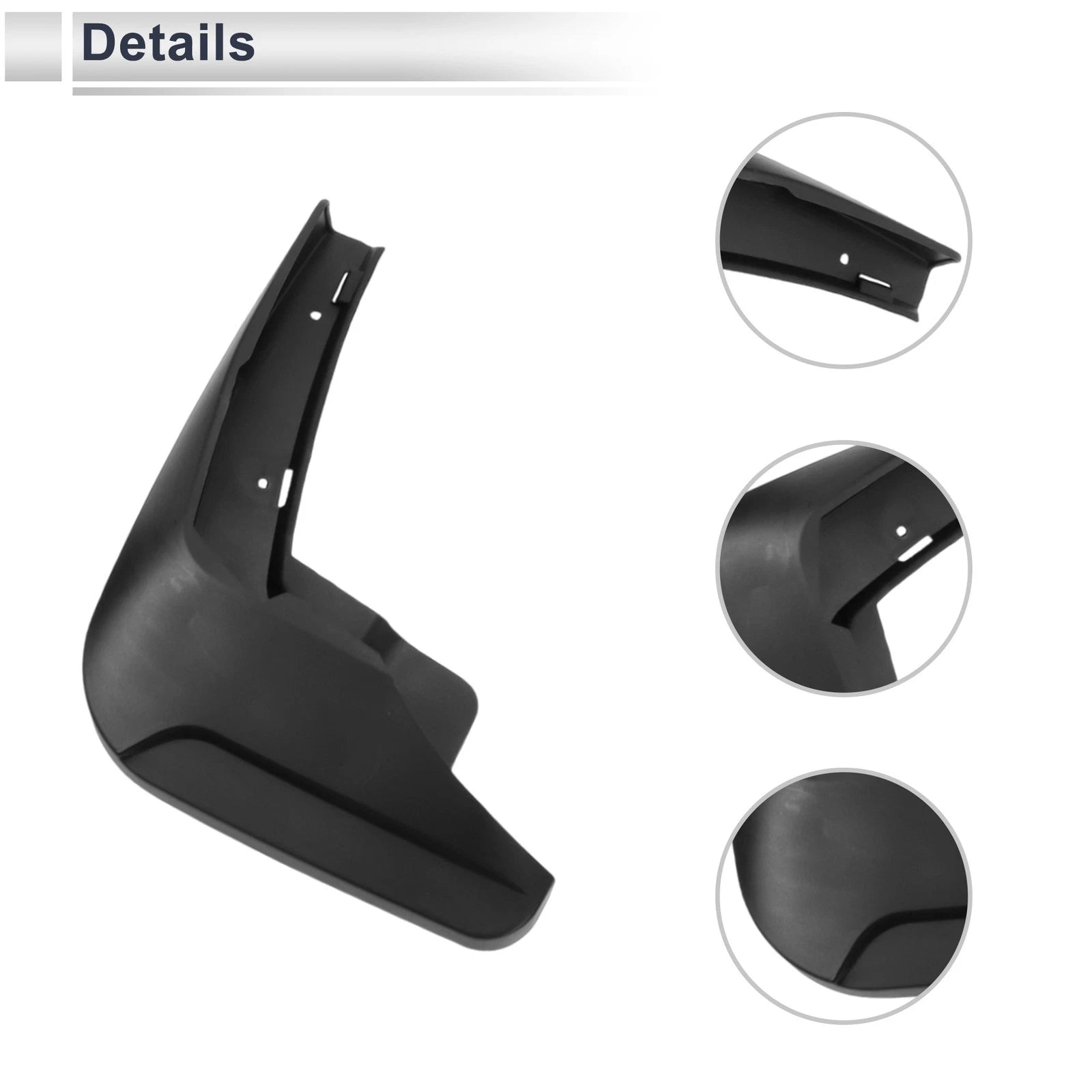Set of 2 Mud Flaps Splash Guards for Audi E-tron (2019–2022)