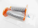 Orange Grey Diamond Top Handlebar Grip Set for Yamaha YZ400F