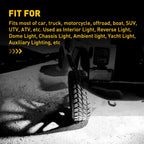 Set of 4 LED Rock Lights for Universal Vehicles (Waterproof)