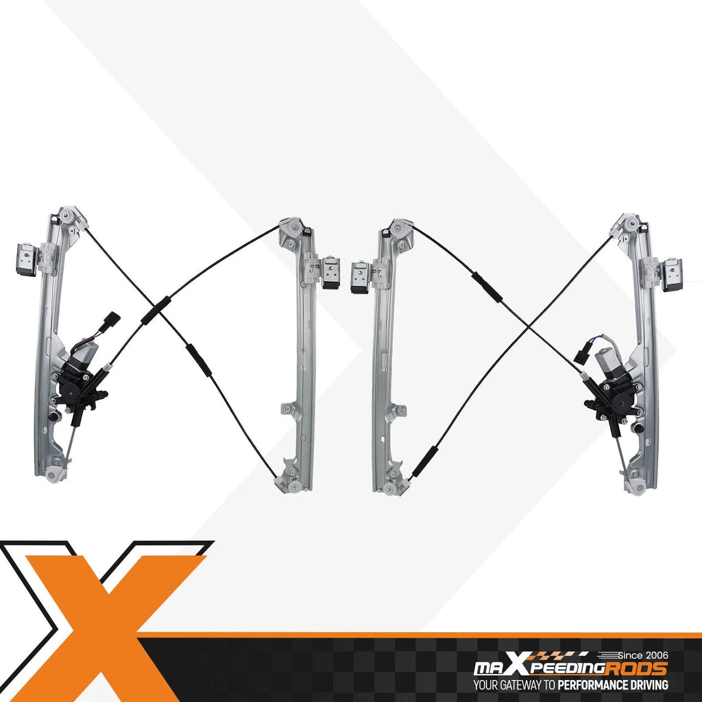 2X Power Window Regulator with Motor for Chevy Silverado GMC (YYYY–YYYY)