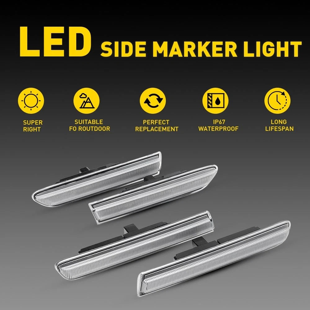 AUXITO LED Side Marker Lights for Acura TL (2004–2008)