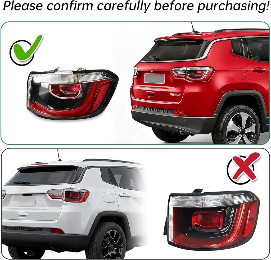 Right Rear Tail Light for Jeep Compass (2017–2020)