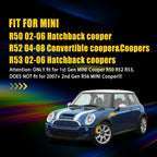 Set of 6 Smoke Lens LED Front Side Marker Lights for Mini Cooper (2002–2008)