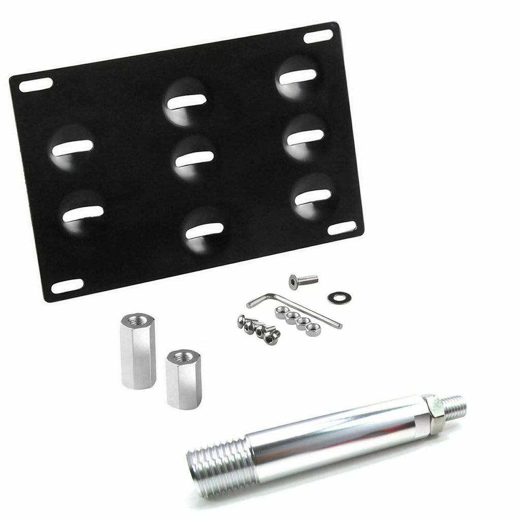Racing Black License Plate Mounting Bracket for Honda Fit (2015-2021)