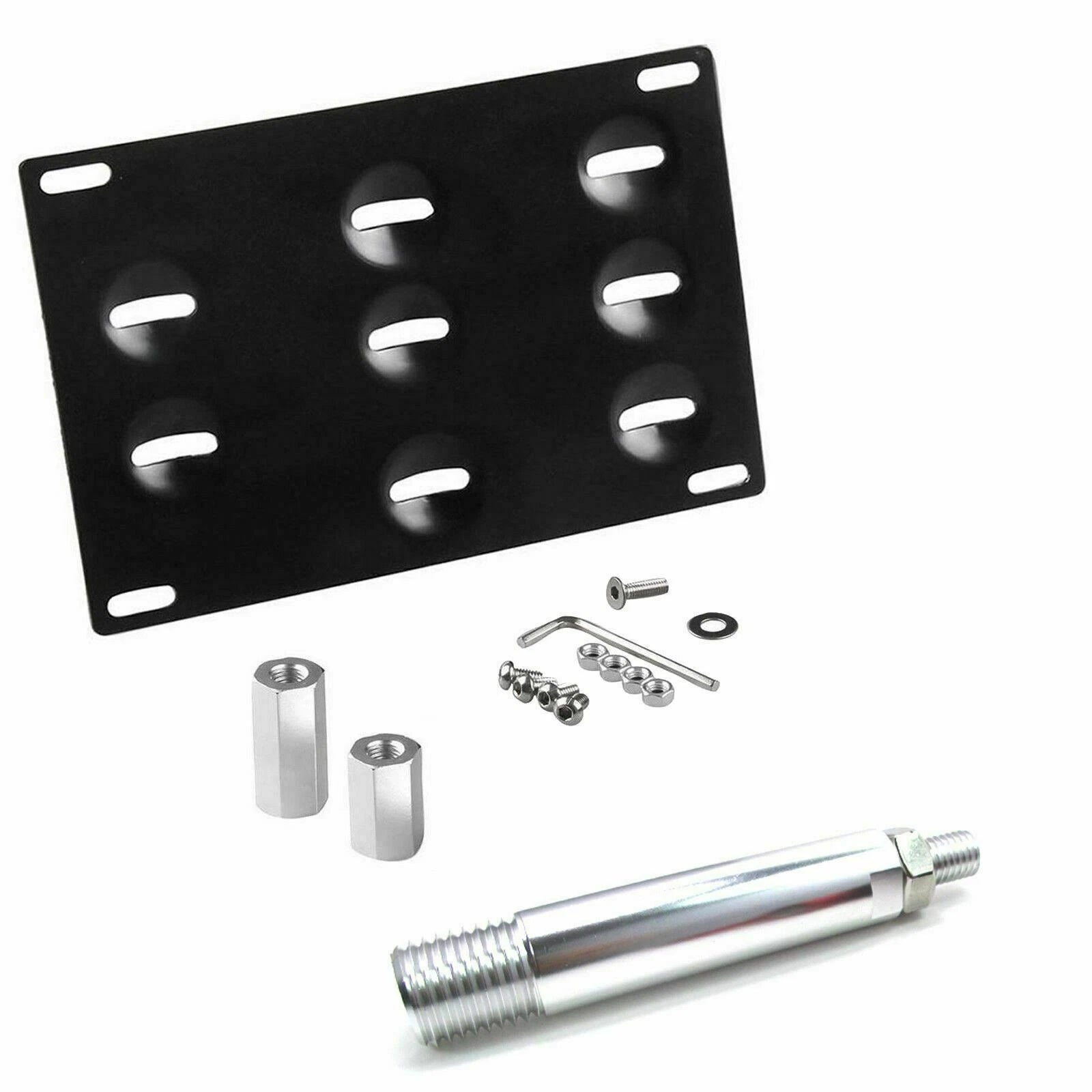 Racing Black License Plate Mounting Bracket for Honda Fit (2015-2021)