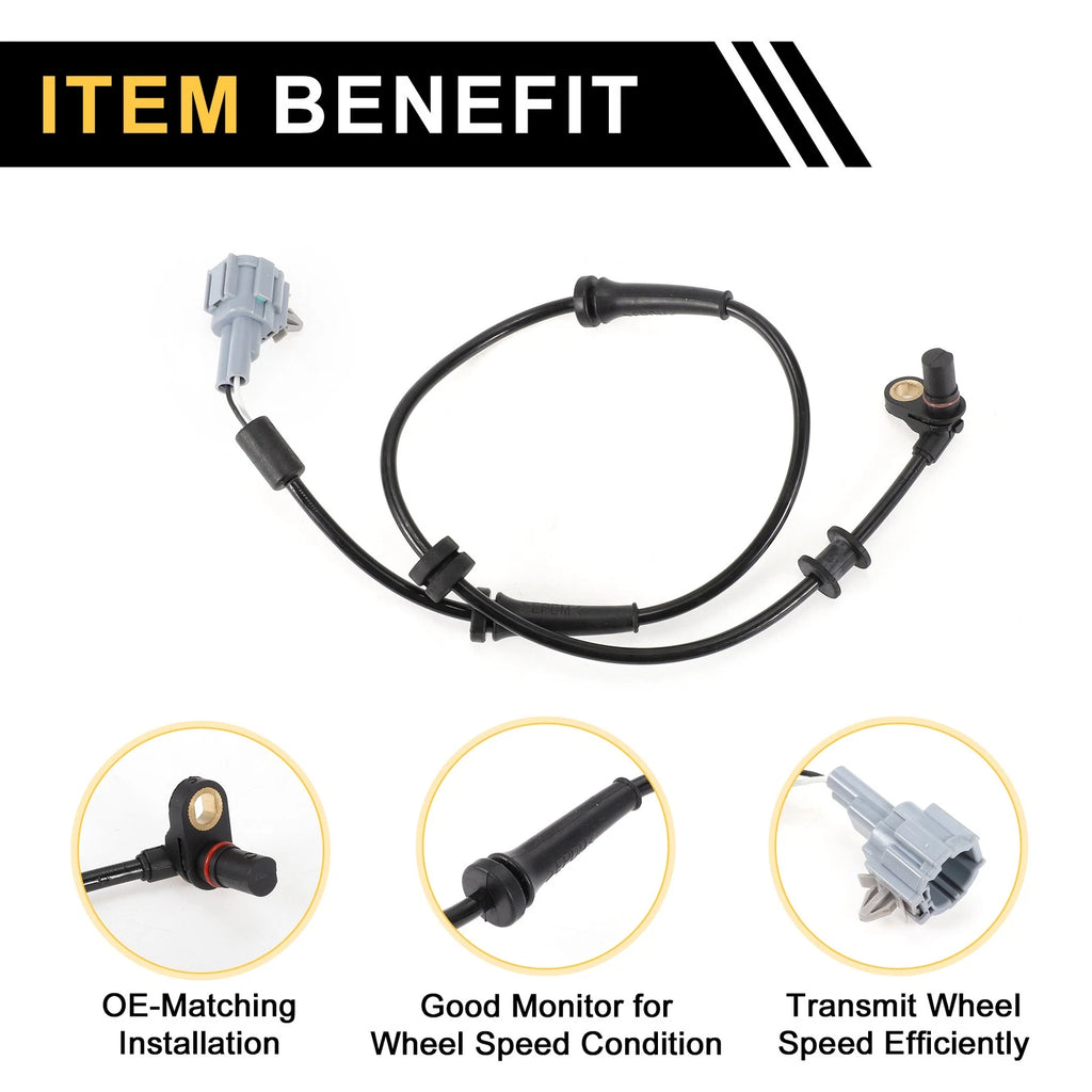 ABS Wheel Speed Sensor No.D7910ZR00B for Nissan Titan (2008–2011) Front Left Right