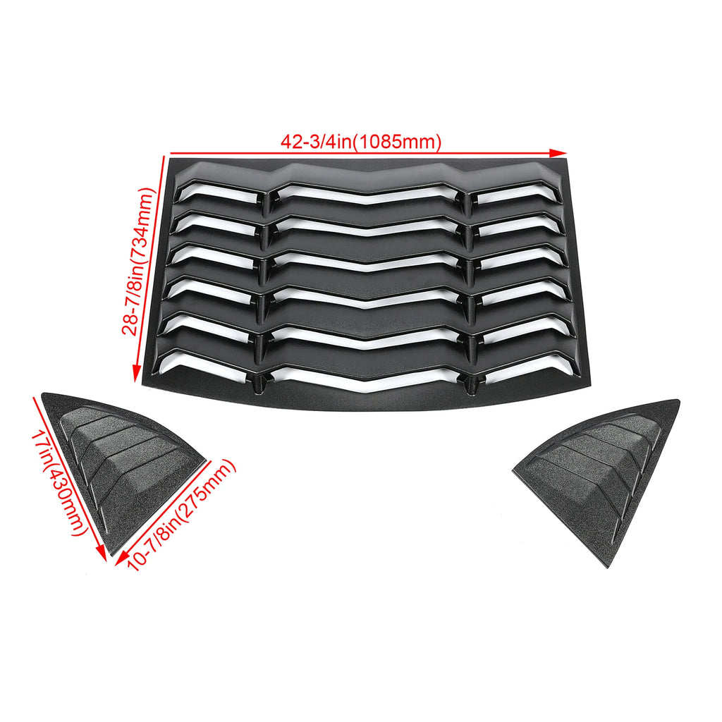 Rear Window Louvers Cover for Chevy Camaro (2010–2015)