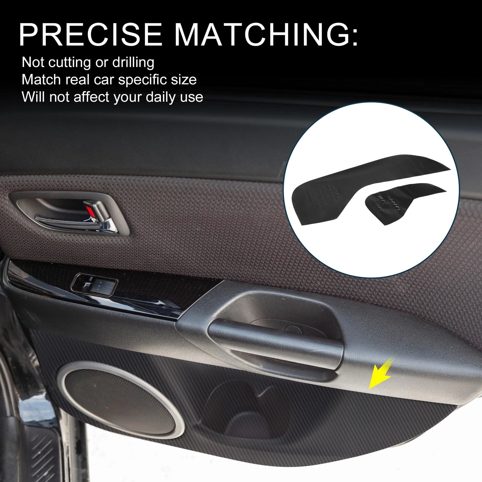Set of 1 Door Kick Guard for Mazda CX-5 (2013–2016) Front Rear Driver Passenger