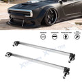 Silver Front Bumper Lip Splitter Strut Rod Tie Support Bar for Dodge (7.87")