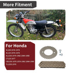 2 x Cam Chain Sprocket & Cam Chain for Honda XL100/125