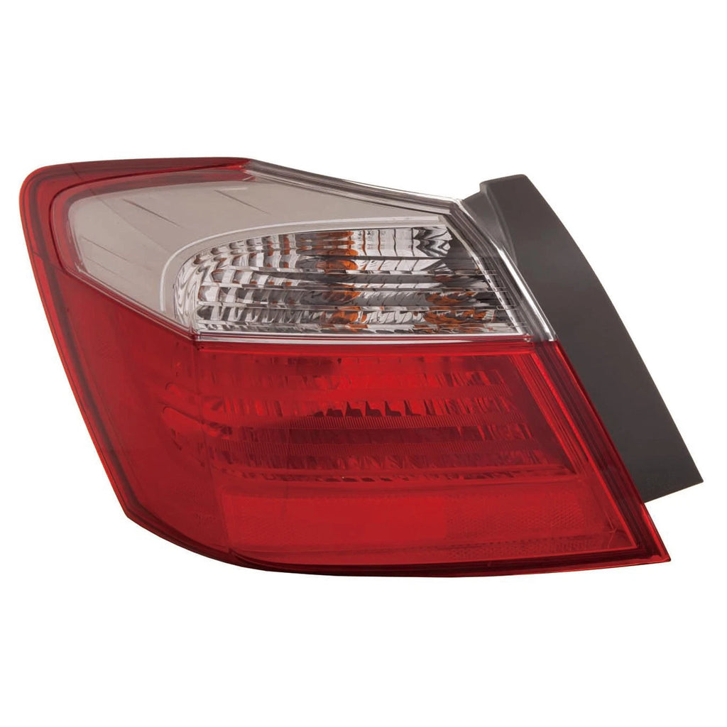 Passenger Side Outer Non-LED Tail Light Assembly for 2013-2015 Honda Accord