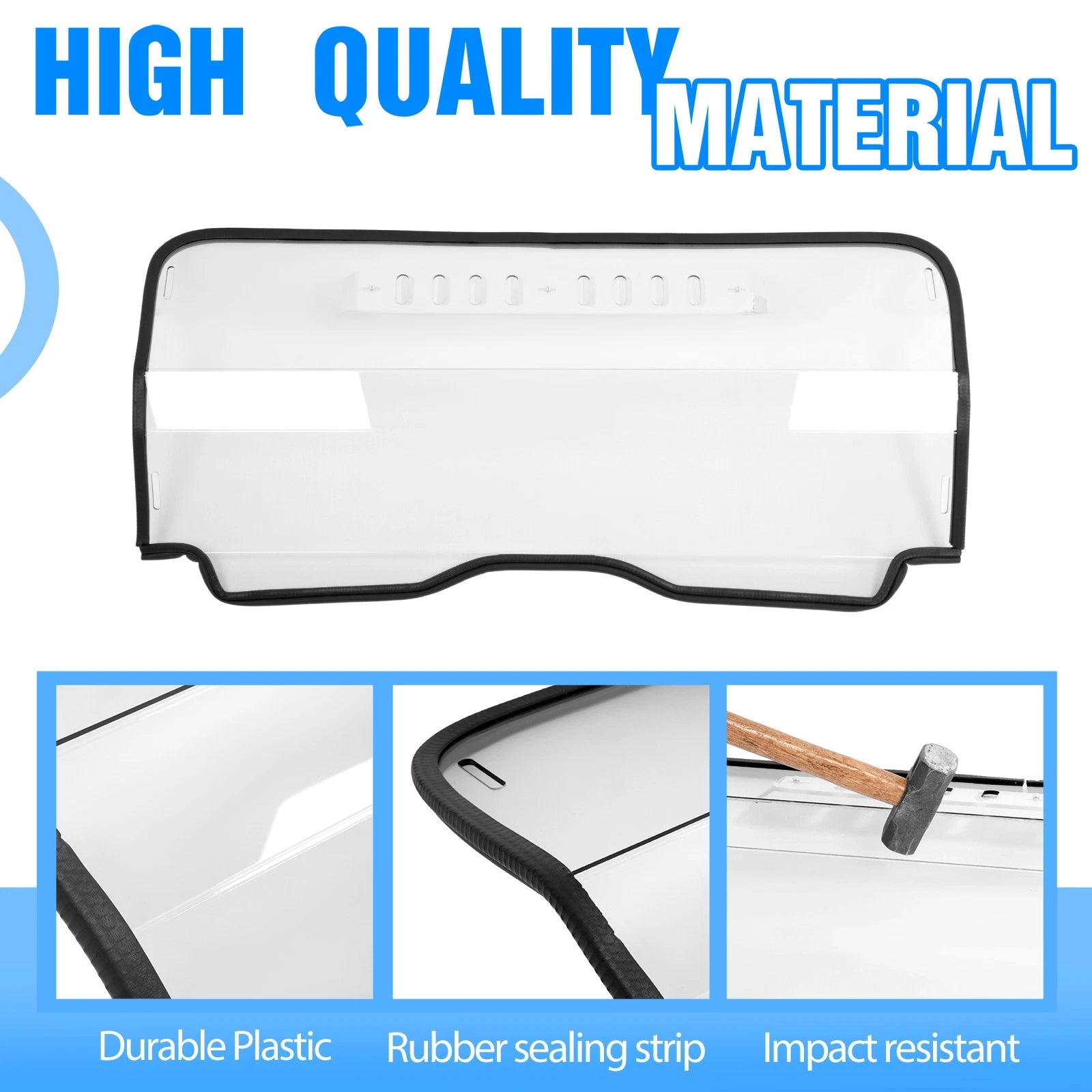 Clear Vented Rear Windshield for CFMOTO ZForce 950 Sport/Trail & 800 Trail (2023–2025)