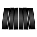 8pc Carbon Fiber Pillar Post Covers for 2009-2019 Ford Flex - SRC0473