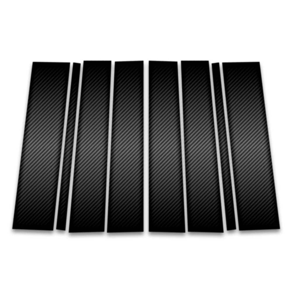 8pc Carbon Fiber Pillar Post Covers for 2009-2019 Ford Flex - SRC0473