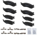 Front and Rear Brake Pads Set for Dodge Durango 2003–2006 and Ram 1500 2002–2005