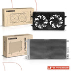 AC Condenser & Dual Cooling Fan Assembly for Chevy Malibu (2006–2012)